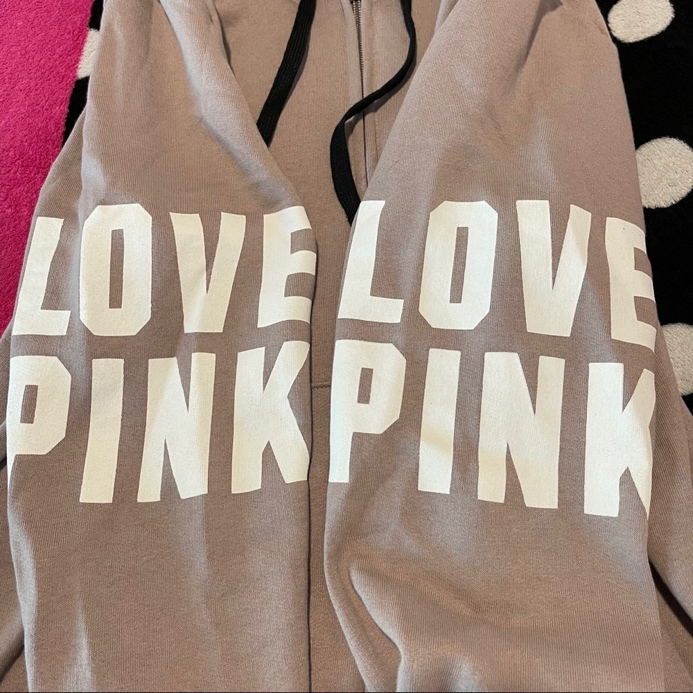 💕 VS PINK 💕 Hoodie Jacket Full Zip Large - Picture 5 of 11